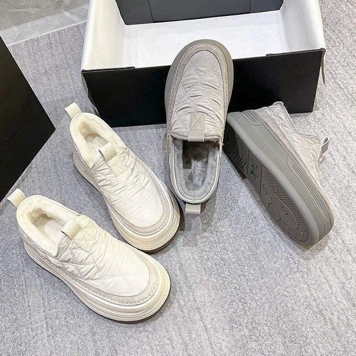 Damen Komfortable Slip-On Sneakers mit dämpfender Sohle und wärmendem Innenfutter R&B