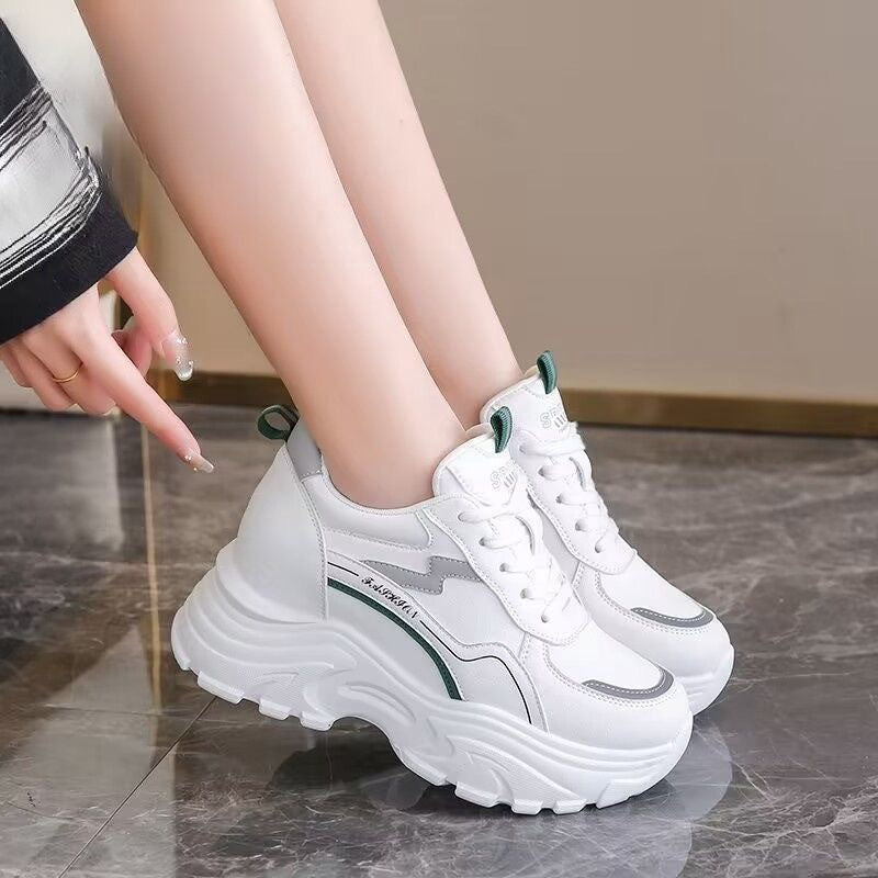 Damen Sportliche Sneakers mit elastischem Obermaterial und gepolsterter Sohle