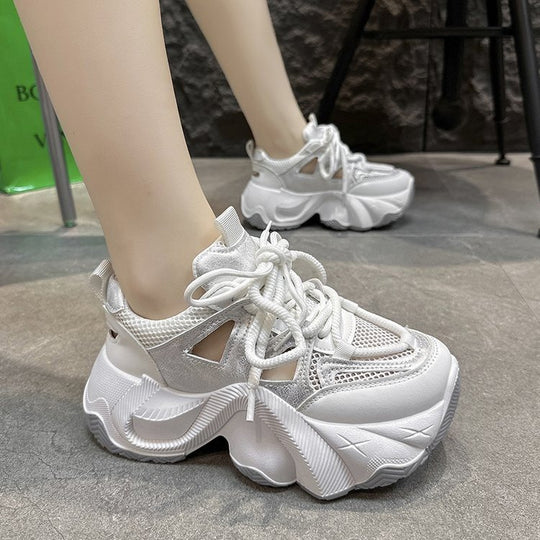 Damen Chunky Sport-Sneaker mit atmungsaktiver Mesh-Oberfläche und innovativen Dämpfungselementen R&B