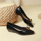 Damen Ballerinas mit eleganter Schleifenapplikation