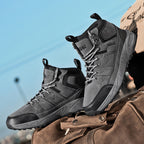 Damen Outdoor-Wanderschuhe mit rutschfester Profilsohle und hohem Schaft