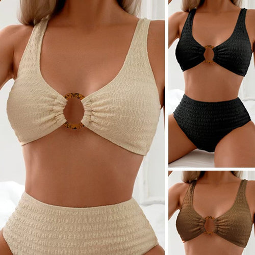 Damen Hochgeschlossene Bademode mit Schnitt und Detail R&B