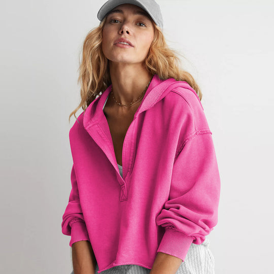 Damen Oversized Kapuzenpullover R&B