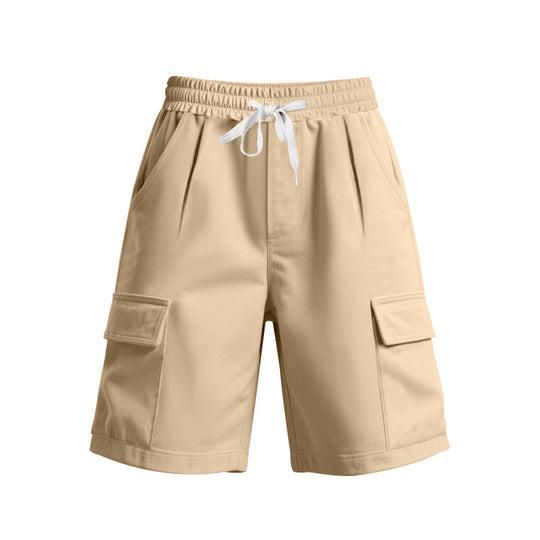 Damen komfortable Cargo-Shorts mit elastischem Bund und praktischen Seitentaschen R&B