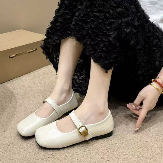 Damen Mary Jane Schuhe mit verstellbarem Riemen und eleganter Schnalle R&B