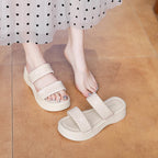Damen Bequeme Wedge-Pantoletten