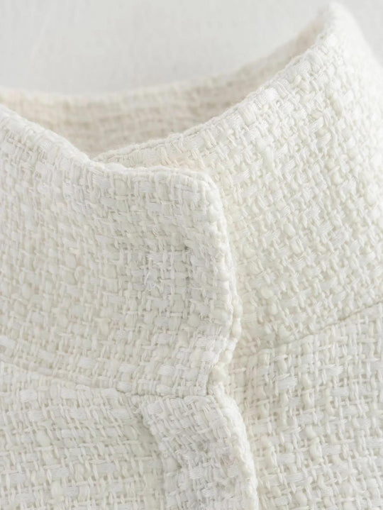 Damen elegante Umhangjacke aus strukturiertem Gewebe R&B