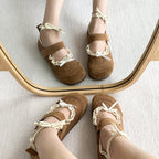 Damen elegante und komfortable Ballerinas mit verstellbarem Riemen R&B