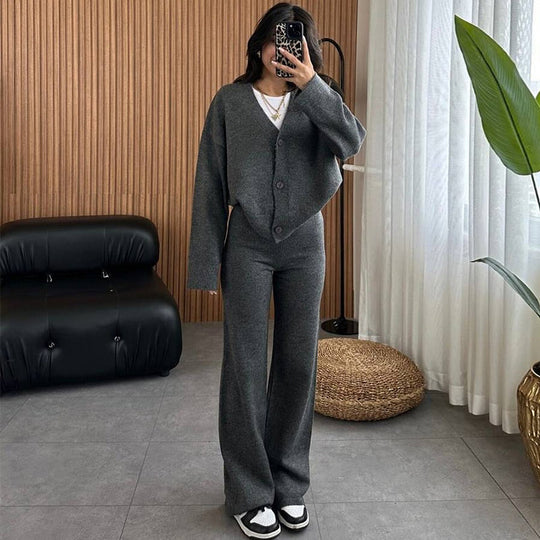 Damen lässiger Strickanzug R&B