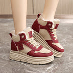 Damen Winterliche Hochstiefel mit kuscheligem Innenfutter R&B