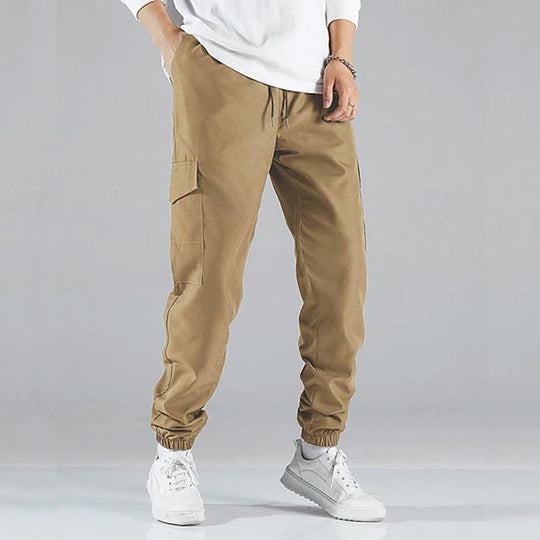 Herren Cargo-Hose mit elastischem Bund und multifunktionalen Taschen R&B