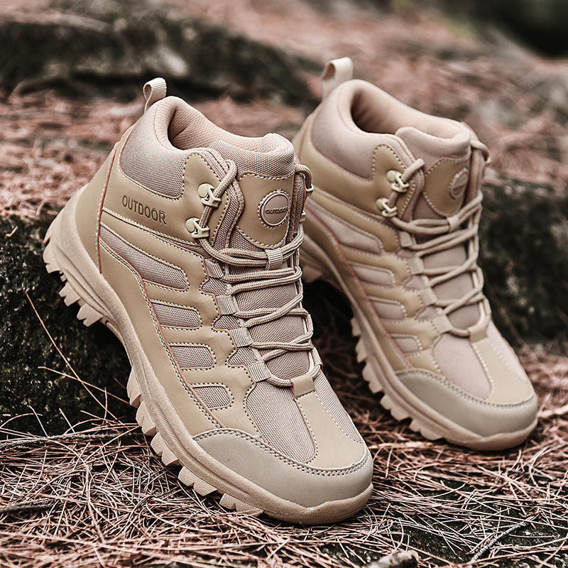 Damen Stabile und wetterfeste Wanderschuhe mit hohem Schaft R&B