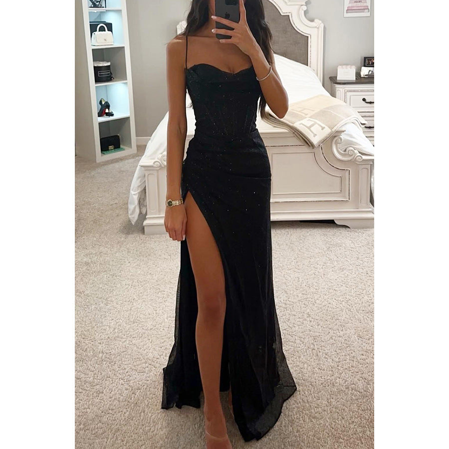 R&B | Party Selbstständiges Kleid Locker Lässig Schlitz Damen Bekleidung Kleid