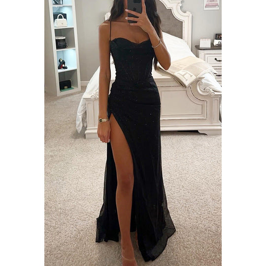 R&B | Party Selbstständiges Kleid Locker Lässig Schlitz Damen Bekleidung Kleid