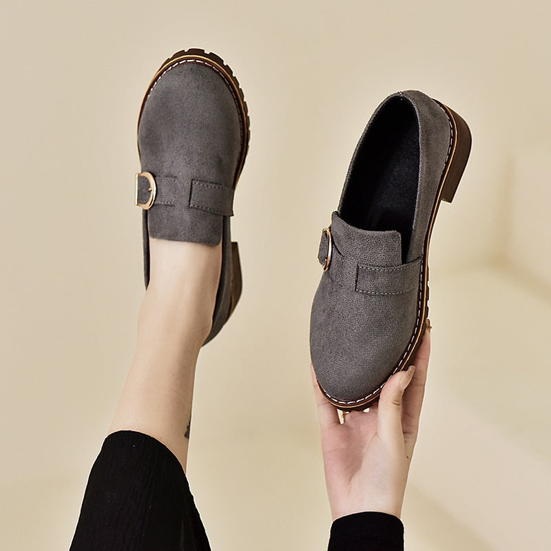 Damen Elegante Mokassins mit geschmackvollem Schnallen-Detail R&B