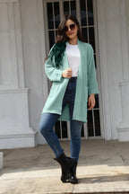 Damen Offene Strickjacke im lässigen Design mit praktischen Taschen R&B