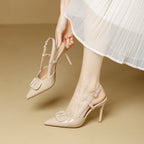 Damen Slingback-Pumps mit modischem Schnallendesign