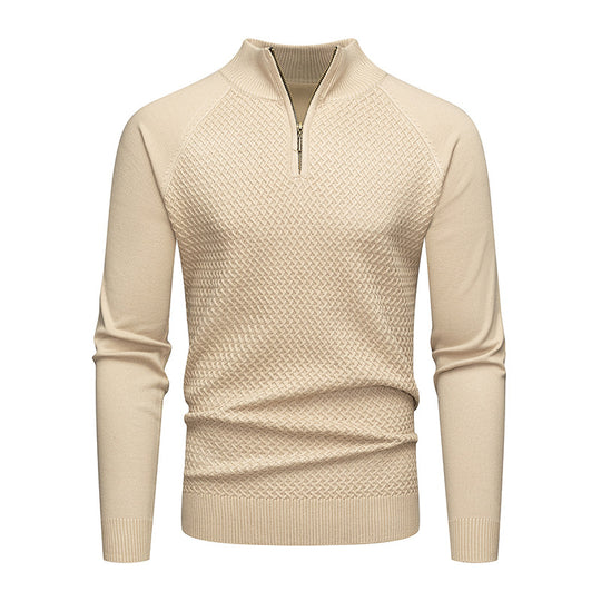 Herren Strickpullover mit Reißverschluss R&B