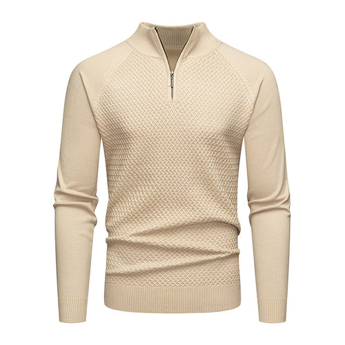 Herren Strickpullover mit Reißverschluss R&B