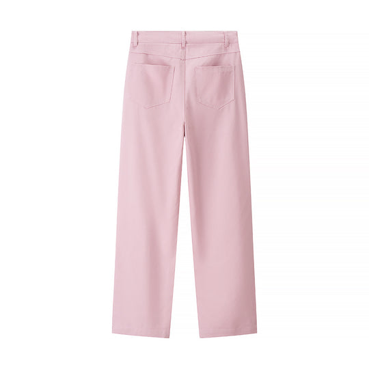 Damen elegante Hochbundhose mit Rautenmuster R&B