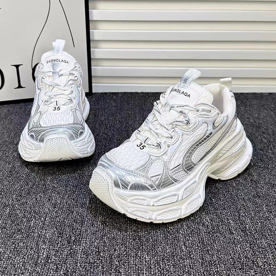 Damen Sportliche Sneakers mit reflektierendem Obermaterial und bequemer Dämpfung R&B