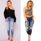 Damen Skinny Jeans mit angesagtem Destroyed-Look R&B