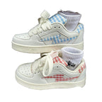 Damen Sportliche Sneakers mit kariertem Design und bequemer Sohle R&B