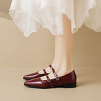 Damen elegante Slingback-Ballerinas mit modischen Riemchen und komfortabler Innensohle