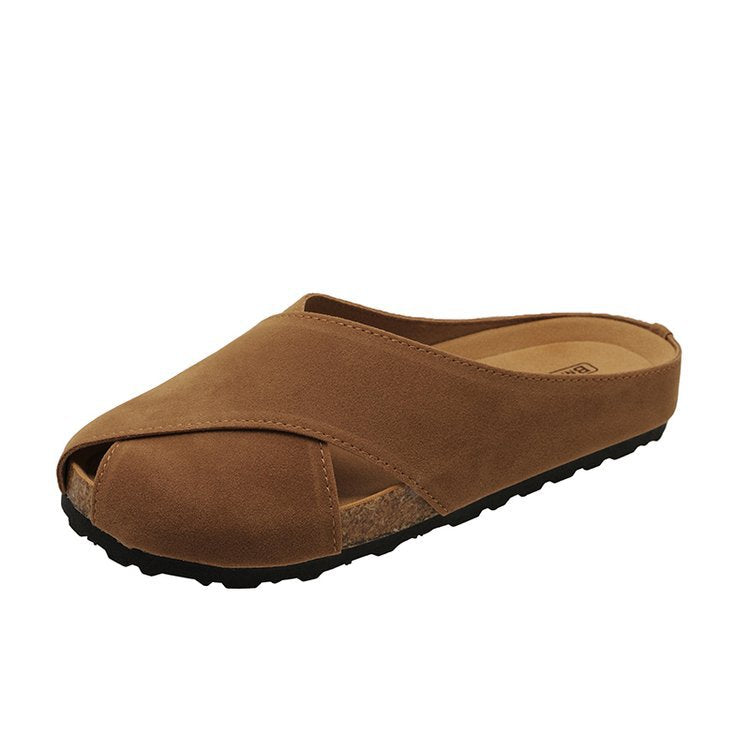 Damen offene Clogs mit ergonomischem Fußbett und antirutschfähiger Sohle R&B