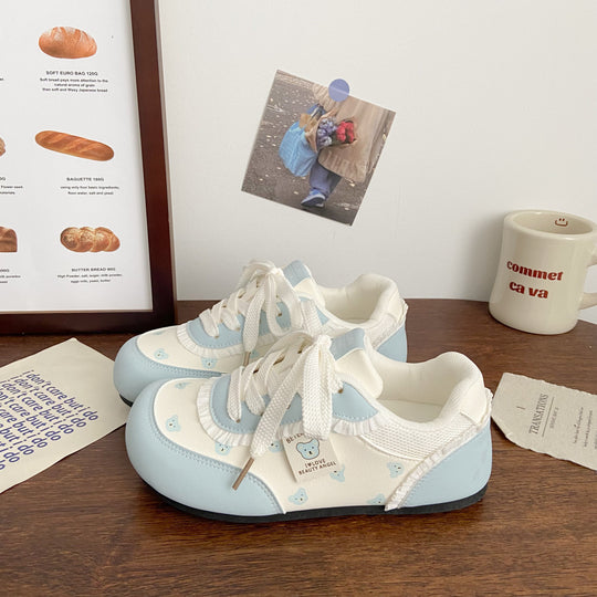 Damen Sneakers mit verspieltem Bärenmotiv und komfortabler Sohle R&B