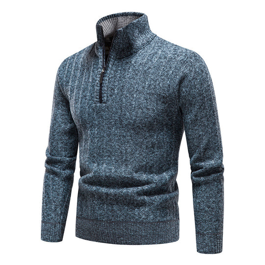 Herren modischer Rollkragenpullover mit Reißverschluss R&B