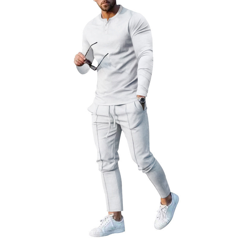 Herren Baumwoll-Jogginganzug mit atmungsaktiven Eigenschaften und modischem Schnitt R&B