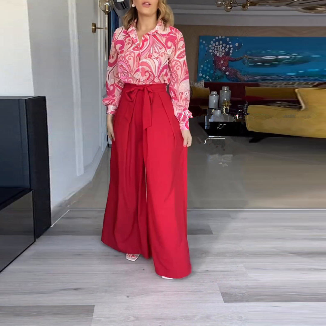 Damen elegantes und luftiges Maxikleid mit hübschem Muster R&B