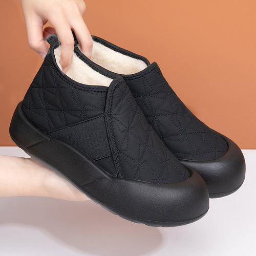 Damen Gemütliche Fleece gefütterte Slip-On Schuhe R&B