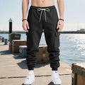 Herren Cargo-Jogginghose mit seitlichen Taschen und elastischem Bund R&B