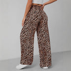 Damen Weite Tiermuster-Hose R&B