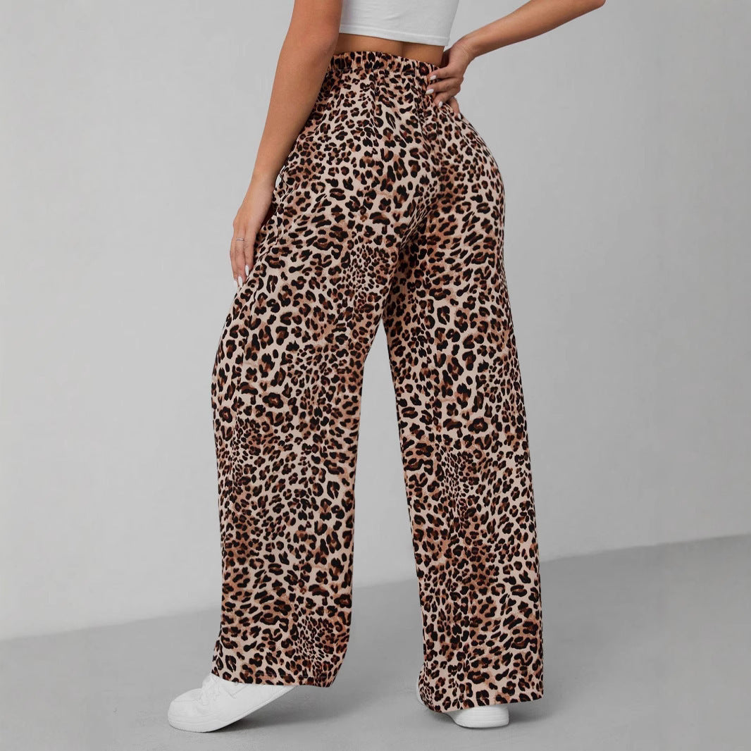 Damen Weite Tiermuster-Hose R&B