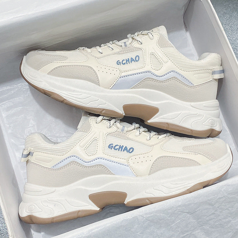 Damen Sportliche Sneakers mit atmungsaktiver Oberflächenstruktur