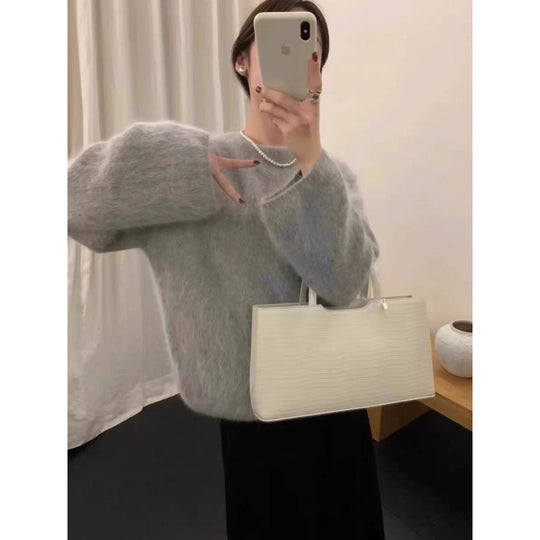Damen kuscheliger Pullover mit Boxy-Schnitt R&B