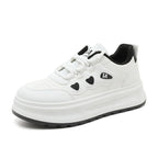 Damen modische Sneakers mit Herz-Applikationen und dämpfender Laufsohle R&B