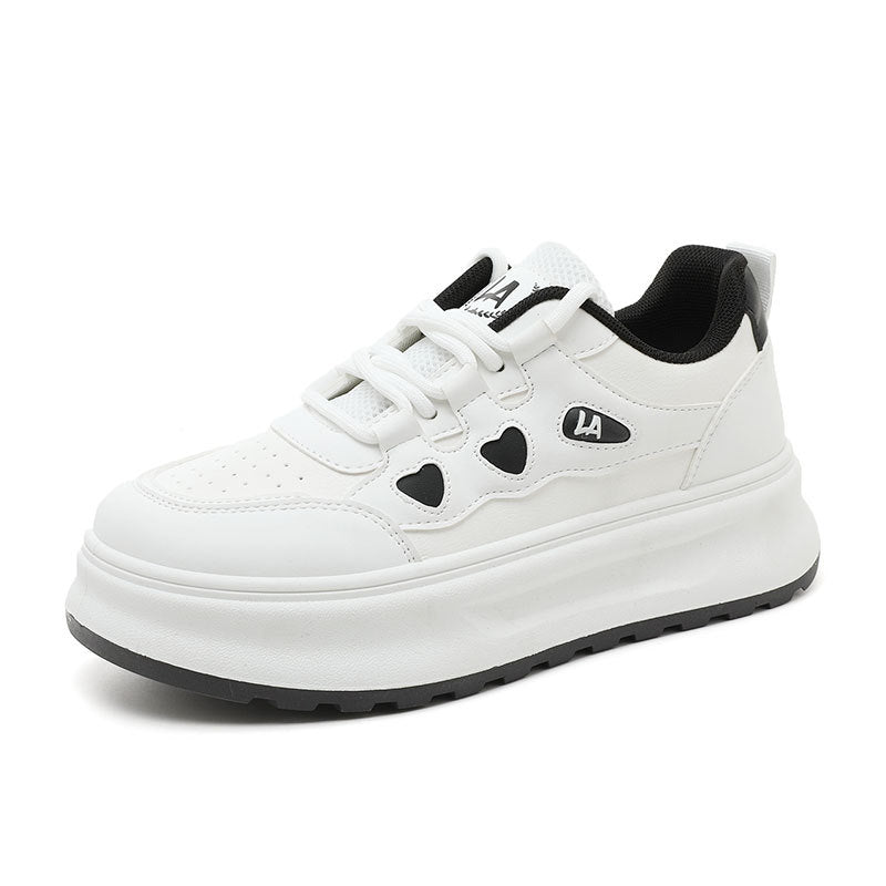 Damen modische Sneakers mit Herz-Applikationen und dämpfender Laufsohle R&B