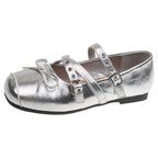 Damen Ballerina-Pumps mit dekorativen Riemchen und komfortablem Fußbett R&B