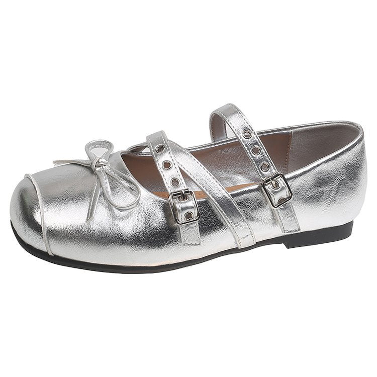 Damen Ballerina-Pumps mit dekorativen Riemchen und komfortablem Fußbett R&B