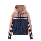 Damen sportliche Jacke mit modernen Streifenelementen
