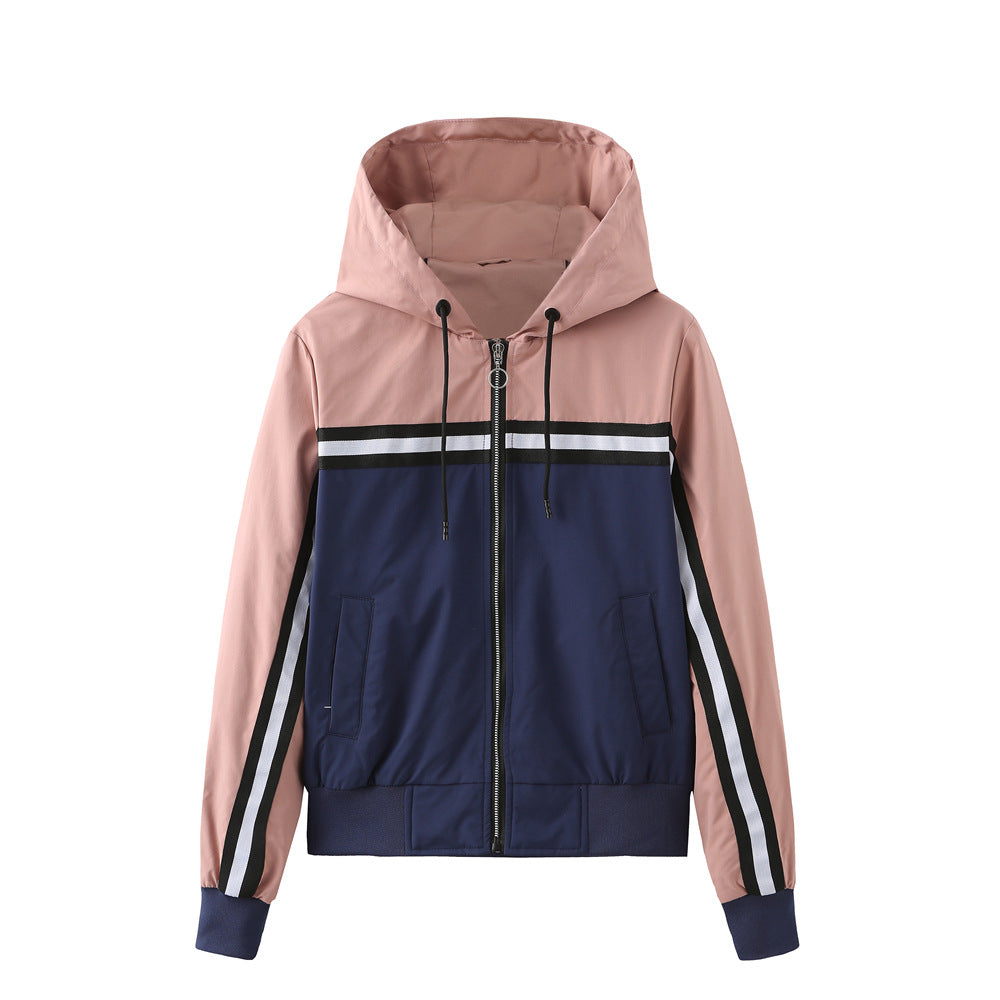 Damen sportliche Jacke mit modernen Streifenelementen