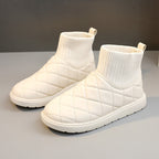Damen modische Winterstiefel mit warmem Innenfutter und rutschfester Sohle R&B