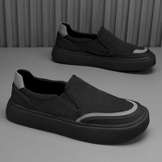 Damen Slip-On Sneakers mit atmungsaktiver Mesh-Oberfläche und gepolsterter Sohle R&B