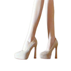 Damen stilvolle High Heel Pumps R&B