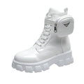 Damen Fashion Stiefel mit praktischer Taschen-Option und auffälliger Sohle R&B