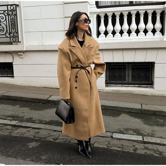 Damen eleganter Oversized-Trenchcoat R&B